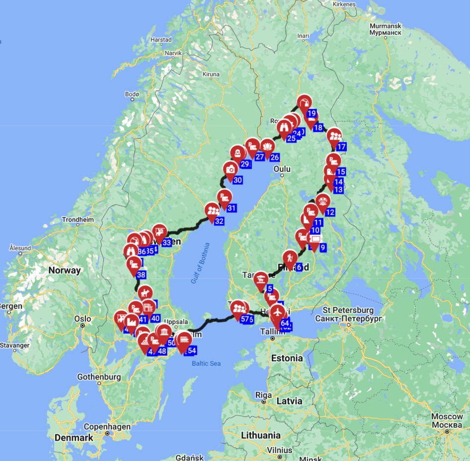 Helsinki Round trip - Huskies Castles and Amethyst Trails